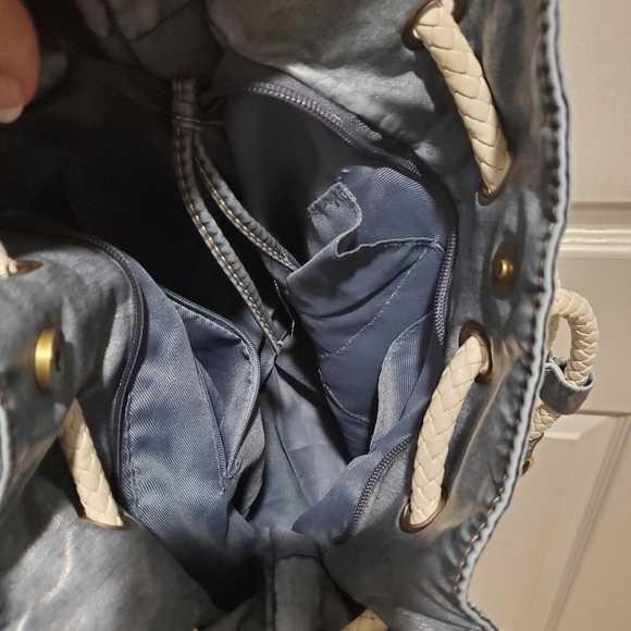 J & E New York Bags Purse Nautical Stripe Spacious Lightweight